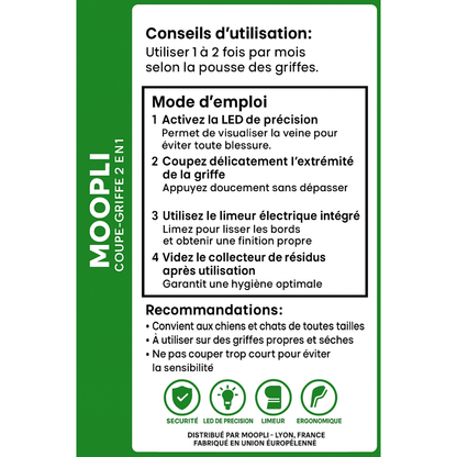 Coupe-griffe 2-en-1 MOOPLI®